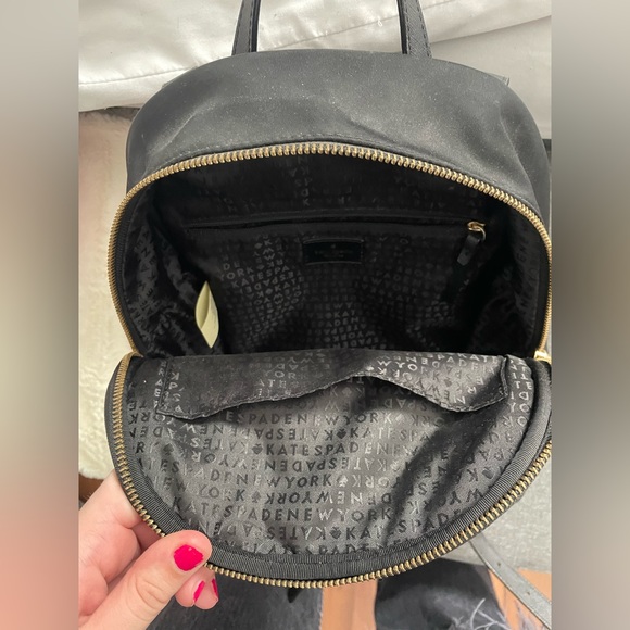 Kate Spade, Black Mini Backpack/Purse - Picture 3 of 5